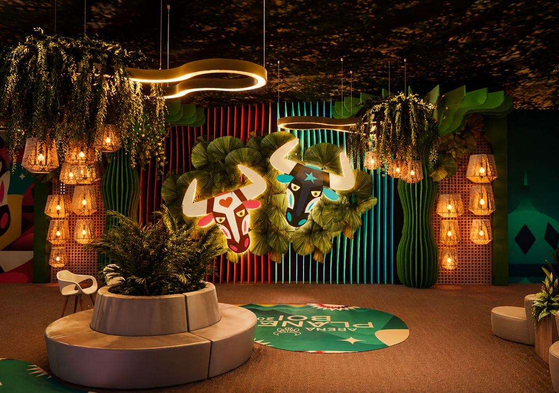 Camarote do Arena Planeta Boi aposta em experiência premium inspirada na Ilha de Marapatá