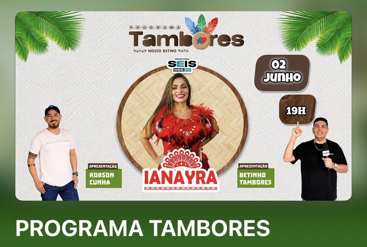 Programa Tambores recebe a cantora lanayra