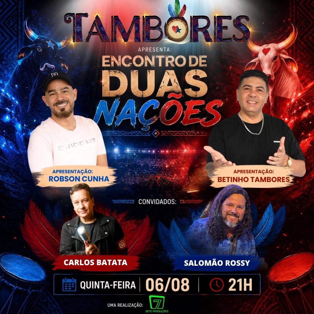 #02 PROGRAMA TAMBORES – CARLOS BATATA E SALOMÃO ROSSY – ENCONTRO DE DUAS NAÇÕES!