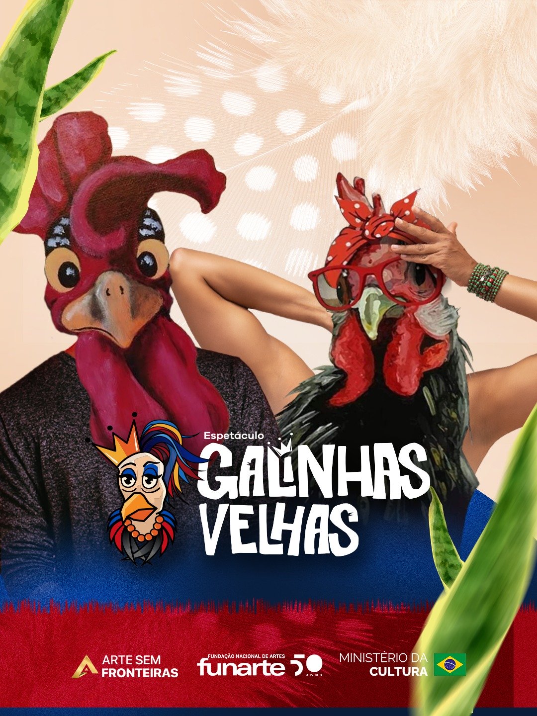 Espetáculo de Dança Galinhas Velhas leva a cultura popular afro-indígena brasileira para o maior festival de dança do Paraguai: Crear en Liberdad 